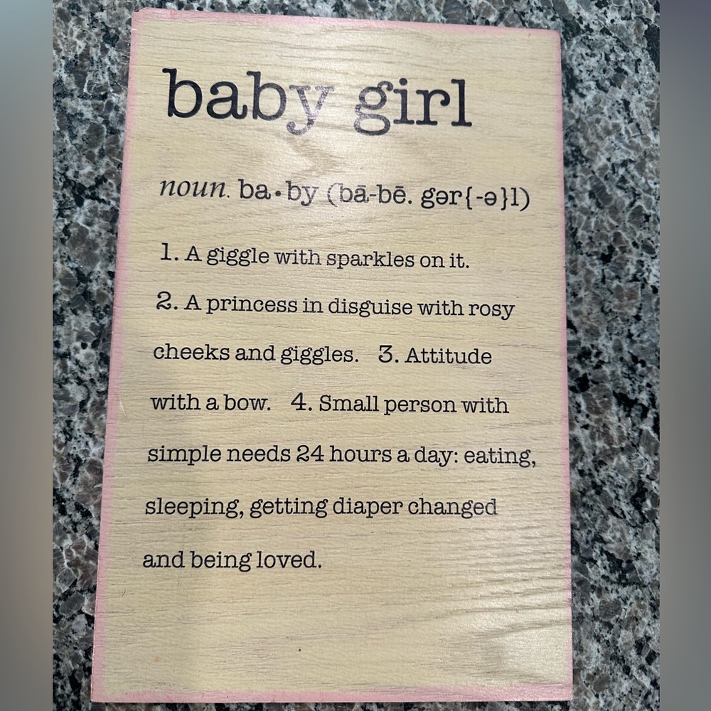 Baby Girl Wall Art
